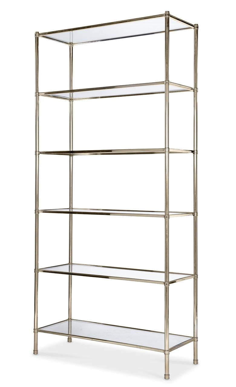 Maitland-Smith Nova Etagere Refined nickel