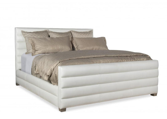 Maitland-Smith Ollie Upholstered Bed Pearl White