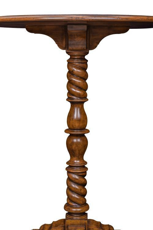 Maitland-Smith Painter's Pedestal Pedestal Table, Distressed Wood, 36"W (89-0411 YUU906TR6Q)