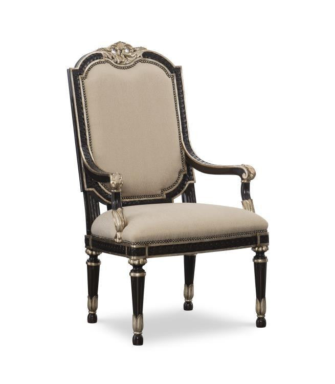 Maitland-Smith Piazza San Marco Armchair Champagne, Dark Brown