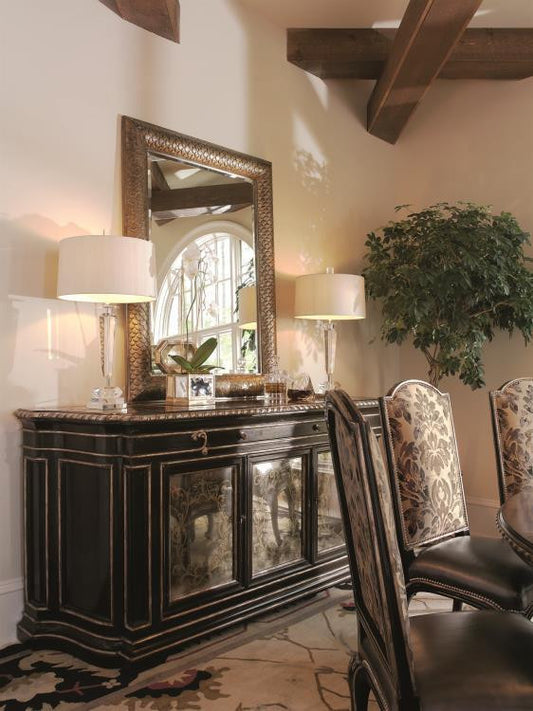 Maitland-Smith Piazza San Marco Credenza, Old World Orleans Brown, Madeira Marble Top, 90"W (88-0510 YUU906TR7A)
