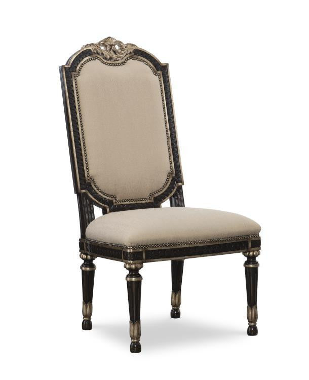 Maitland-Smith Piazza San Marco Side Chair Champagne, Dark Brown
