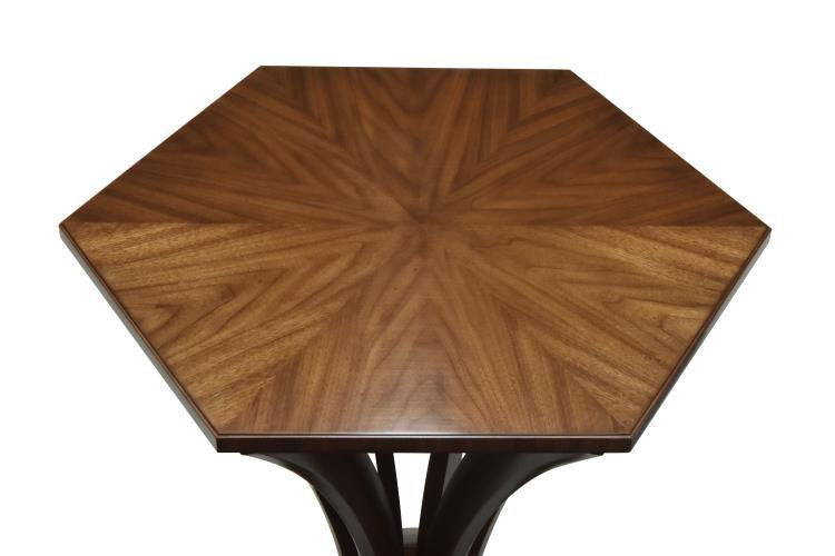 Maitland-Smith Pointe Accent Table, Walnut, 26"W (89-1013 YUU906TR7K)