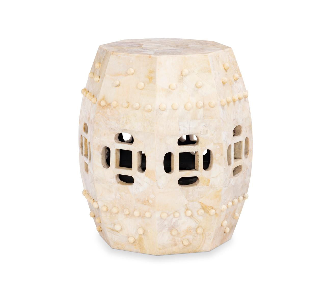 Maitland-Smith Qing Crystal Accent Table crystal stone