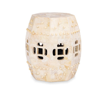 Maitland-Smith Qing Crystal Accent Table crystal stone
