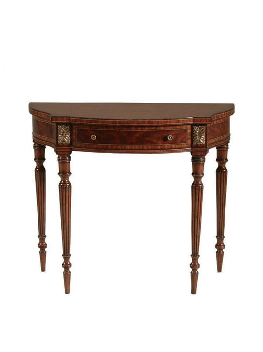Maitland-Smith Reed Console Table Mahogany