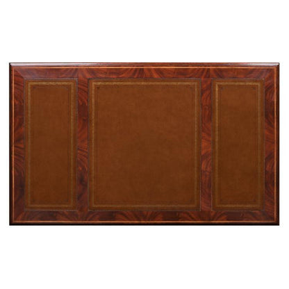 Maitland-Smith Roosevelt Desk, Mahogany, Antique Brown Leather Top, Brass Hardware, 60"W (89-0001 YUU906TR8L)
