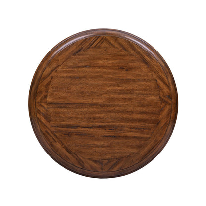 Maitland-Smith Shepard Pedestal Table, Distressed Wood, 30"W (89-1019 YUU906TT5G)