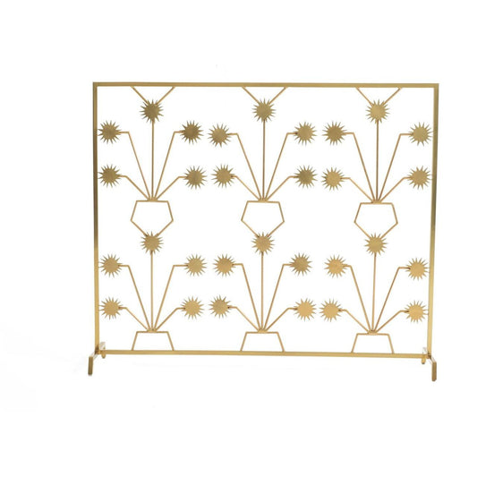Maitland-Smith Spark Fireplace Screen Brass
