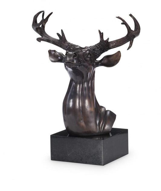 Maitland-Smith Stag Sculpture Brass