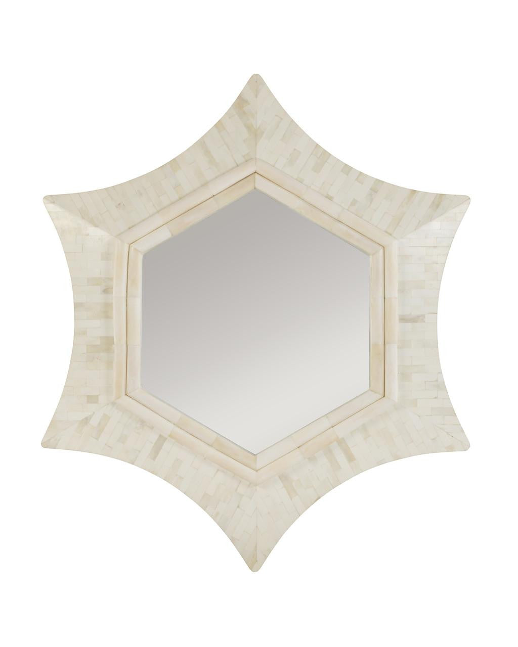 Maitland-Smith Star Bone Mirror Bone