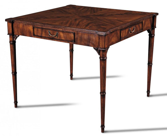 Maitland-Smith Stewart Card Table Mahogany