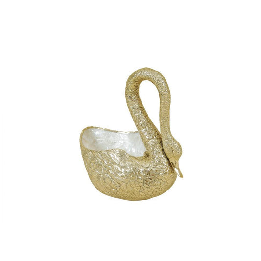Maitland-Smith Swan Bowl Cast Brass