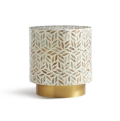 Maitland-Smith Toranto Side Table White