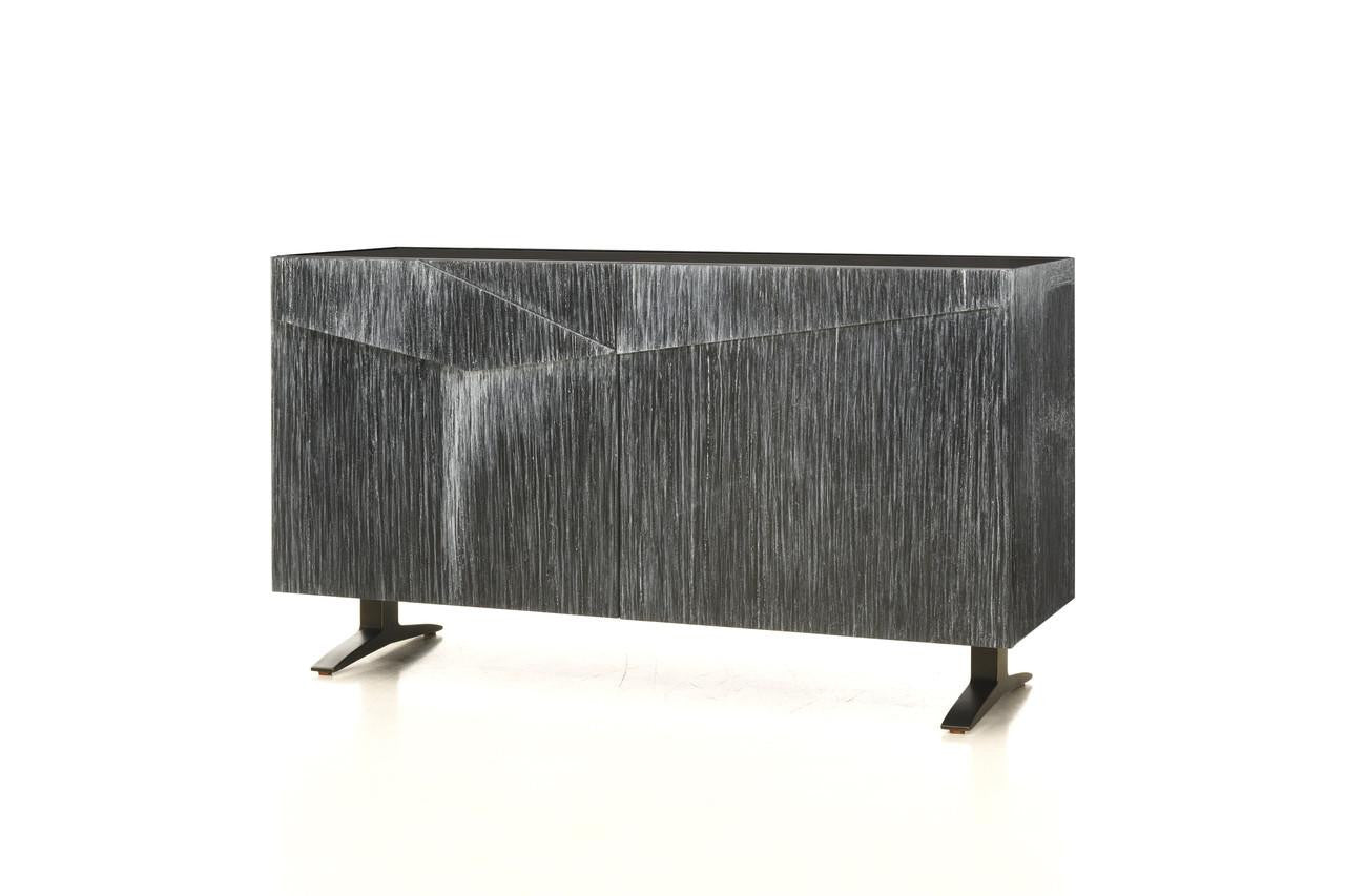 Maitland-Smith Vide Sideboard Gray, Navy Blue