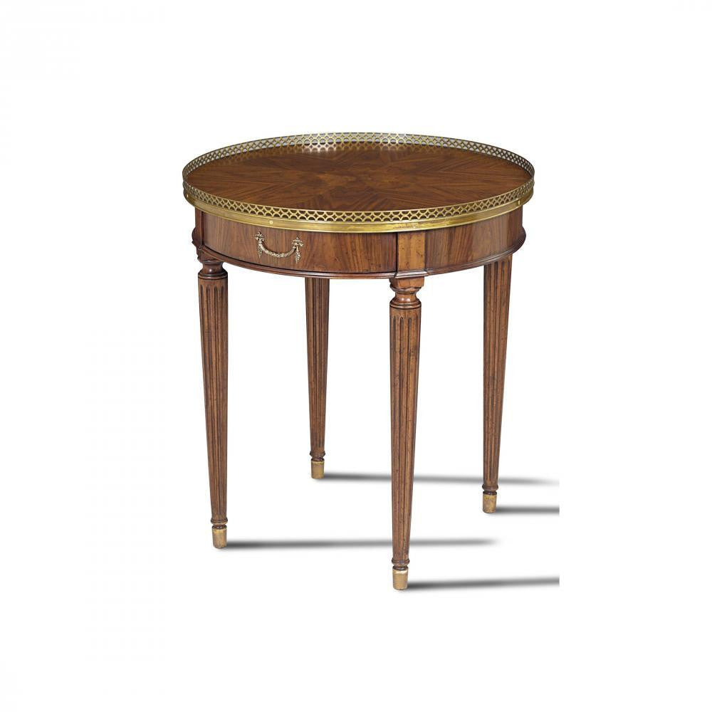 Maitland-Smith Wallace Side Table Walnut , Brass