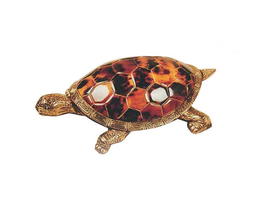 Maitland-Smith Young Turtle Sculpture Brass