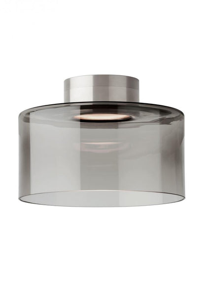 Visual Comfort Modern Manette Large Flush Mount Satin Nickel