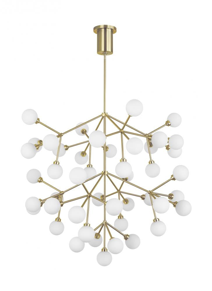 Visual Comfort Modern Mara Grande Chandelier Brass, Aged Brass