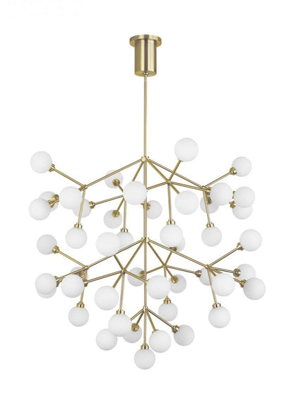 Visual Comfort Modern Mara Grande Chandelier Brass, Aged Brass