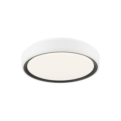 Matteo Lighting Alamus 15-in LED Flush Mount Aged Gold Brass + White