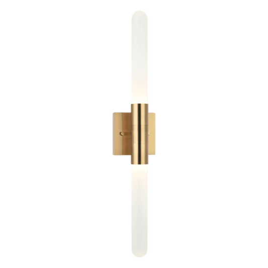 Matteo Lighting Aydin 2-Lights LED Bath Vanity Brass