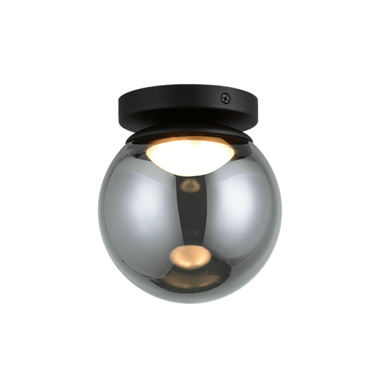 Matteo Lighting Boble 6-in LED Flush Mount Black, Matte Black