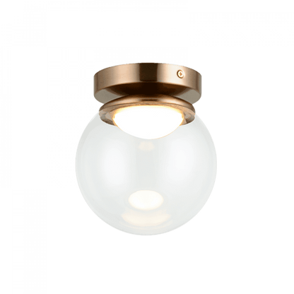 Matteo Lighting Boble 6-in LED Flush Mount Brass, Aged Brass
