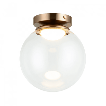Matteo Lighting Boble 8-in LED Flush Mount Brass, Aged Brass