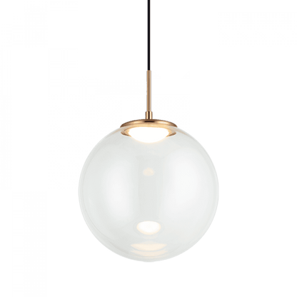 Matteo Lighting Boble 12-in LED Pendant Aged Gold Brass
