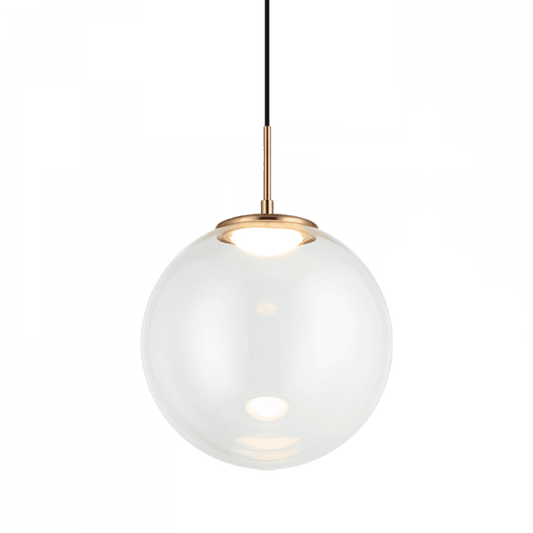 Matteo Lighting Boble 12-in LED Pendant Aged Gold Brass