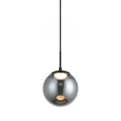 Matteo Lighting Boble 8-in LED Pendant Black, Matte Black
