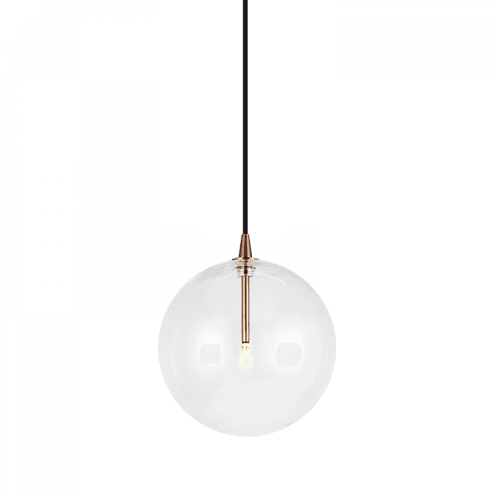 Matteo Lighting Bolha 10-in LED Pendant Aged Gold Brass