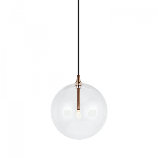 Matteo Lighting Bolha 10-in LED Pendant Aged Gold Brass