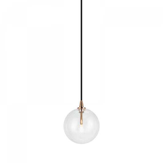 Matteo Lighting Bolha 7-in LED Pendant Aged Gold Brass
