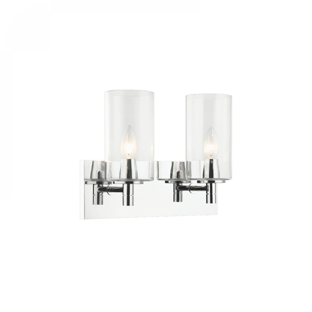 Matteo Lighting Candela 2-Light Bath Vanity Chrome