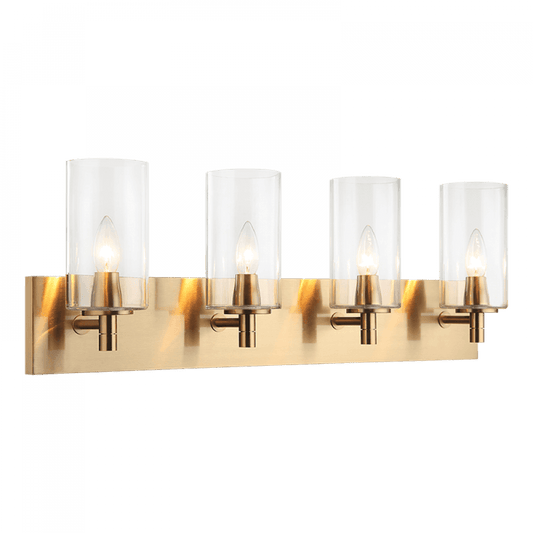 Matteo Lighting Candela 4-Light Bath Vanity Brass, Aged Brass