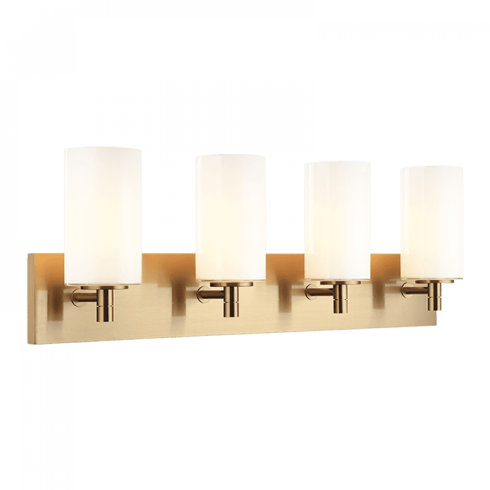 Matteo Lighting Candela 4-Light Bath Vanity Brass, Aged Brass