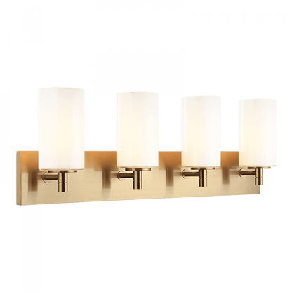 Matteo Lighting Candela 4-Light Bath Vanity Brass, Aged Brass