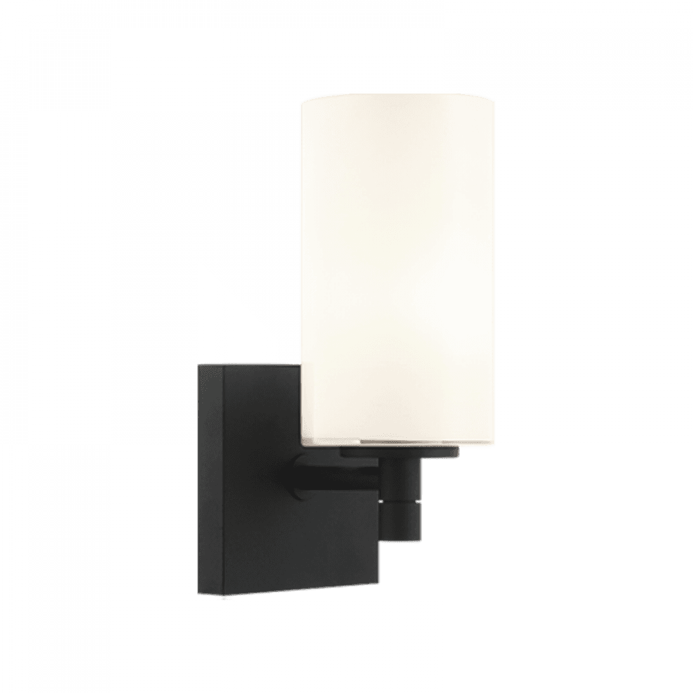 Matteo Lighting Candela 1-Light Bath Wall Sconce Matte Black
