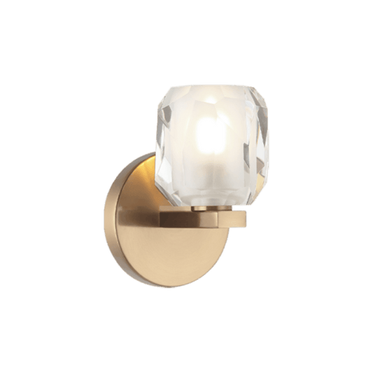 Matteo Lighting Carleton Bath Wall Sconce Aged Gold Brass