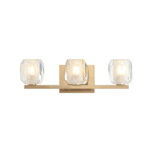 Matteo Lighting Carleton 3-Light Bath Vanity Aged Gold Brass