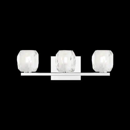 Matteo Lighting Carleton Wall Sconce, 3-Light, Chrome, 18"W (S04103CH 3060LRW)
