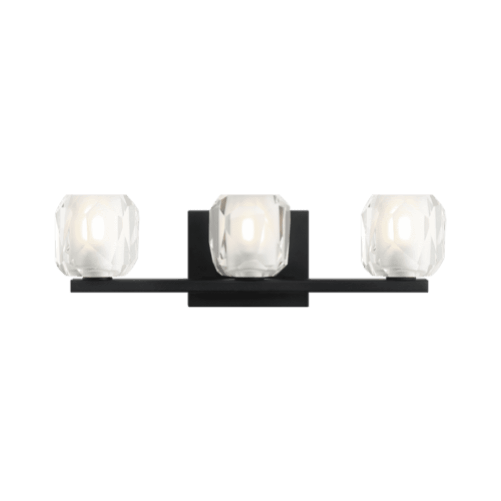 Matteo Lighting Carleton 3-Light Bath Vanity Matte Black
