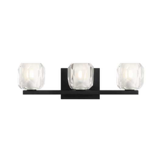 Matteo Lighting Carleton 3-Light Bath Vanity Matte Black