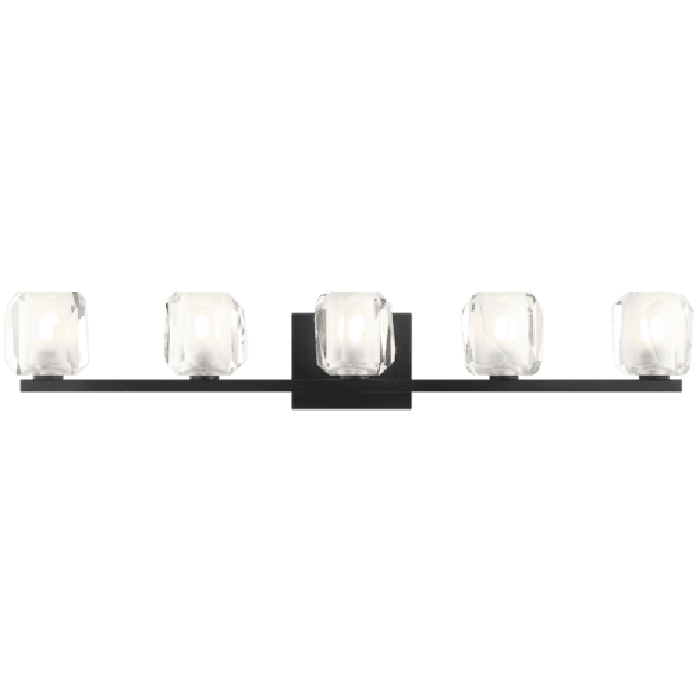 Matteo Lighting Carleton 5-Light Bath Vanity Matte Black