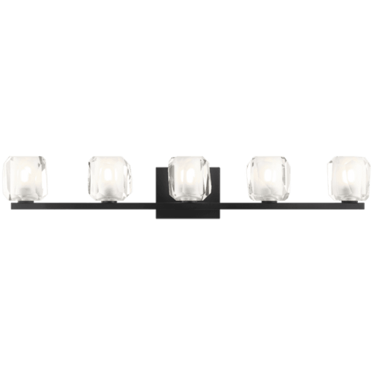 Matteo Lighting Carleton 5-Light Bath Vanity Matte Black