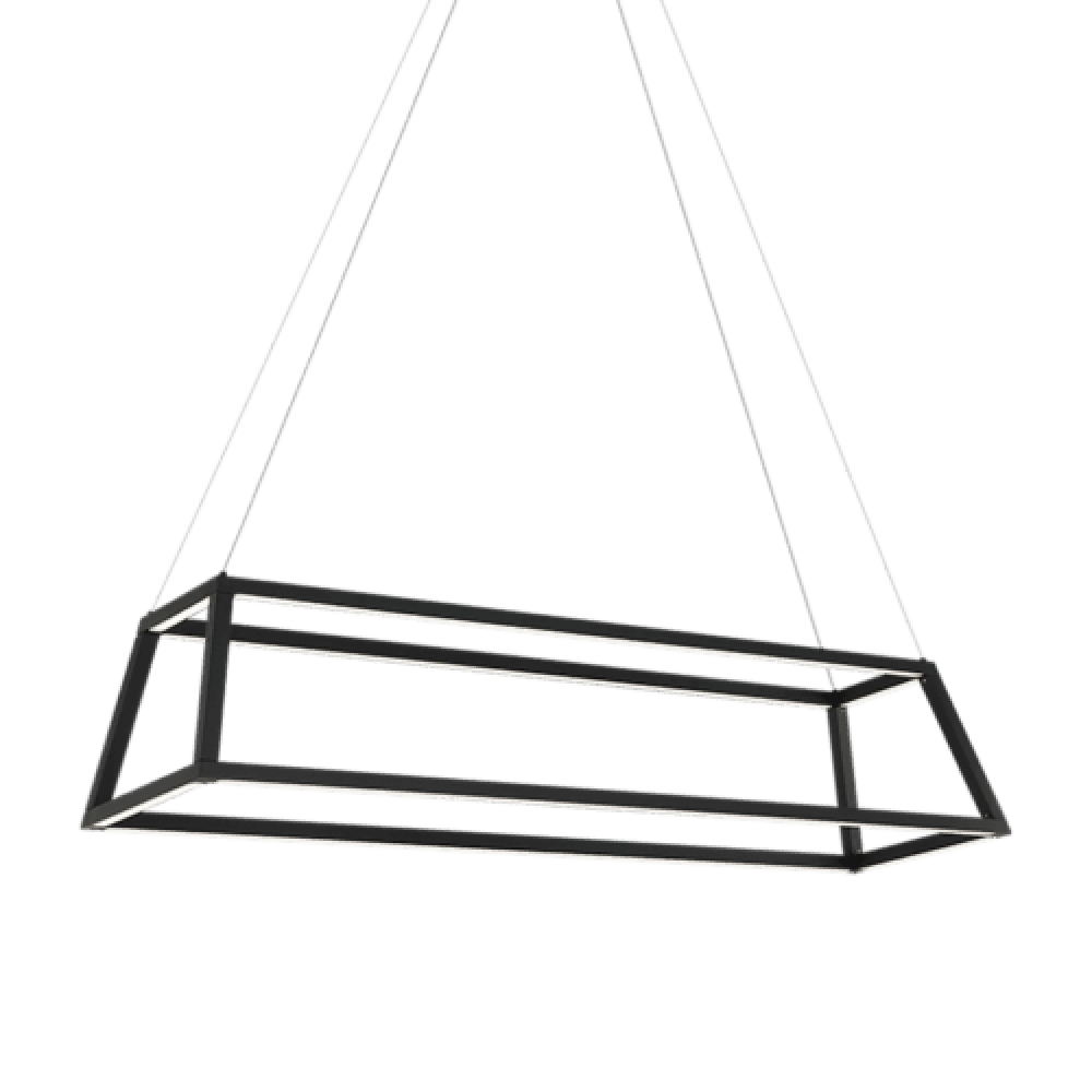 Matteo Lighting Carlington 46-in Linear Pendant Matte Black