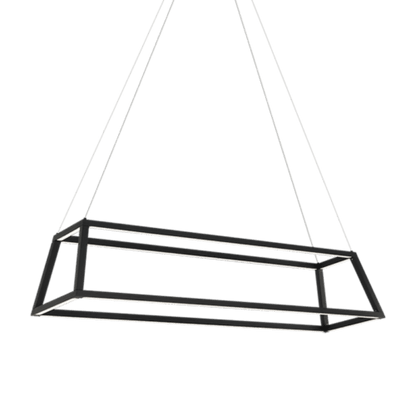 Matteo Lighting Carlington 46-in Linear Pendant Matte Black