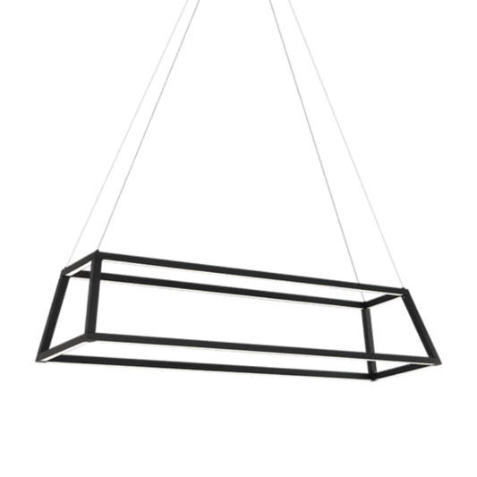 Matteo Lighting Carlington 46-in Linear Pendant Matte Black